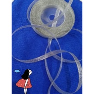 Silver Ribbon Gold Ribbon Retail 0.6cm 1.25cm Silver Color Ribbon 6mm Per Meter