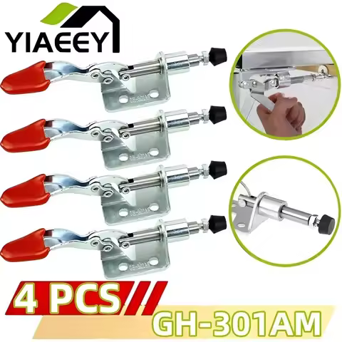1/2/3/4Pcs GH-301AM Toggle Clamp 45Kg Quick Release Tool Vertical/Horizontal Type Clamps Heavy Duty 