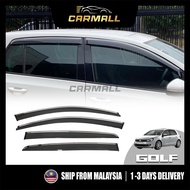 Volkswagen VW Golf MK6 Door Visor With Steel Chrome Lining Window Shield Deflector for Golf MK6 2008