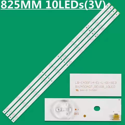 LED Backlight Strip For 43D7200 LU43V809A GD43D2000 SVJ430A07 LB-C430F14-E1-L-G1-SE1 LB-C430F14-E1-L