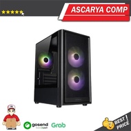 Tecware Neo M3 TG ARGB M ATX Case - Includes 3Fan ARGB - Black Micro ATX Case