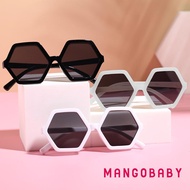 MG-Kids Hexagonal Sunglasses, UV400 Protection Tinted Beach Sunglasses for Toddler Boys Girls
