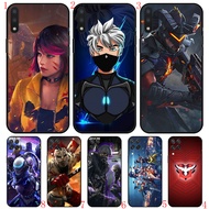 Realme 5 5i 5s Pro 6 6i 6 Pro 7 7i 8 8Pro C35 C55 Narzo N65 V8 Anime Free Fire Soft black phone case