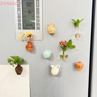 DYRESON Mini Vase Fridge Magnets, Unique Small Vase Refrigerator Magnet, Creative Handmade Decorativ