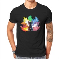 Nine Tailed Fox Beautiful Fantasy Original TShirts Kitsune Personalize Men's T Shirt New Trend Cloth