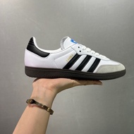Real pos Samba men shoes women shoes kasut lelaki kasut perempuan Casual shoes white black 2AR3