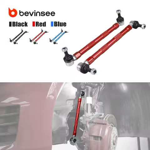 BEVINSEE Adjustable Front End Link for VW for Golf 7/7.5/6/5 for VW Jetta/GLI 7/6/5, for Audi A3 S3 