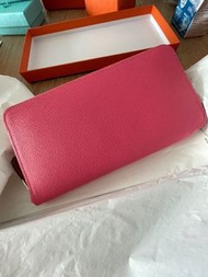 Hermes Silk in long wallet