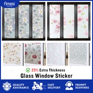 90cm Frosted Glass Window Sliding Door Tingkap Nako Kaca Dapur Cermin Tinted Home Pejabat Privacy Film Sticker AM#26