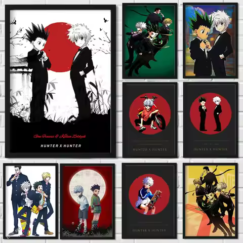 Japanese Anime Hunter x Hunter Poster GON FREECSS Wall Art Home Decor Painting Decoration Kawaii Roo