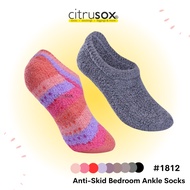 Citrusox Anti-Skid Nonslip Sole Bedroom Sleeping Ankle Socks (22-25 cm) #1812