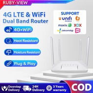 WiFi Router, High Speed Dual Band Wireless Internet Router 4 External Antennas 300 Mbps 3 Ports