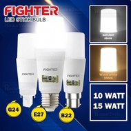 Fighter LED Bulb Stick Bulb 10W 15W Daylight Warm White Sirim BC ES PLC B22 E27 G24 Base Downlight