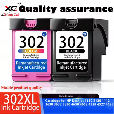 1/2set Compatible For HP 302XL Ink Cartridge for HP Deskjet 1110 2130 1112 3830 4650 4528 3630 4527 