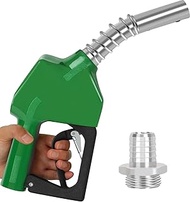 1" NPT Automatic Shut-Off Fuel Nozzle with Hook & Filter - High Flow Gas Pump Handle (30 GPM) for Ga