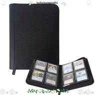 LUCKYSTOREGOODS Trading Card Holder Book, Side-Loading 160 Card Slot 4 Pocket Card Binder, High Qual