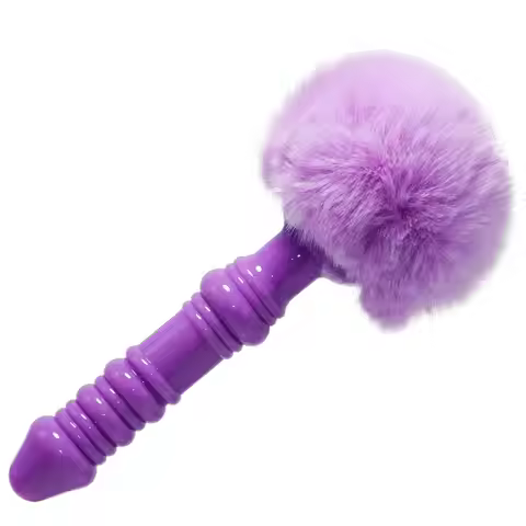 Slicone Anal Tail Rabbit Tail Butt Plug Prostate Massager Anal Massager for Man