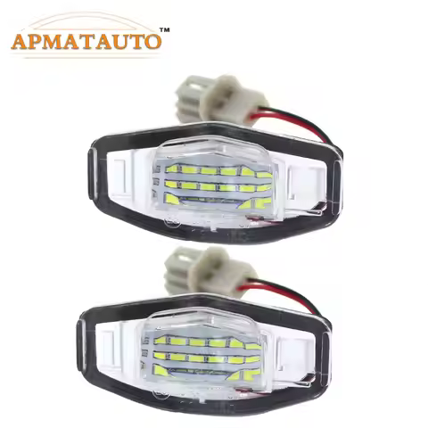 2pcs White 18SMD LED Number License Plate Light Bulb For Honda Civic EM2/ES7 City Legend Accord Acur