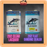 DOLPHIN PAINT [ 1 Liter ] 262 Flat Sanding Sealer / 202 Clear Lacquer Furniture Lacquer