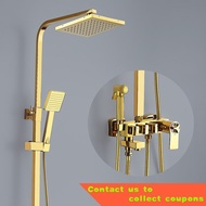 🎈SPA Bathroom Shower Set  gold Imitation gold surface Shower Rain Shower Head Bath Shower Mixer with Hand Shower Faucet