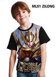 BAJU KAOS DISTRO GAME MOBILE LEGEND LEGENDS ZILONG / KAOS  BAJU ANAK DISTRO