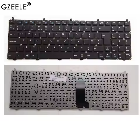 GZEELE UK Keyboard for DNS Clevo W650 W650SRH W655 W650SR W650SC R650SJ W6500 W650SJ w655sc w650sh M
