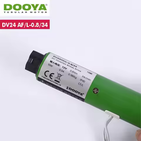 Dooya DV24AF 0.8N tubular motor for aluminum venetian blinds,Roman blinds,honeycomb canopy blinds,rf