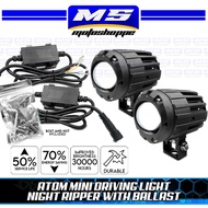 ATOM MINI DRIVING LIGHT NIGHT RIPPER WITH BALLAST 60 WATTS - MOTOSHOPEE MOTORCYCLE