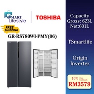 Toshiba 623L Side by Side Inverter Refrigerator with TSmartLife Smart Control GR-RS780WI-PMY(06)