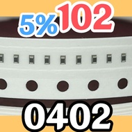 10pcs Chip resistor smd 102 1K0 5% size 0402 1005 1Kohm 1K ohm