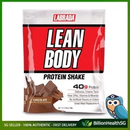 [sgstock] Lean Body MRP All-In-One Chocolate Meal Replacement Shake, 40g Protein, Whey Blend, 8g Hea
