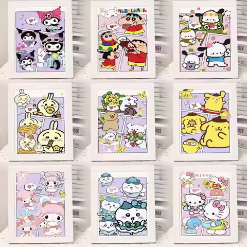 Keeppley&sanrio Kuromi Hello Kitty Diamond Painting Kit Round Diamond 5DDIY Cross Embroidery Handmad