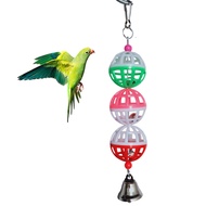 Parrot Toy Bird Colorful Hole Ball Bird Bell Bird Climbing Chew Toy Bird Toy