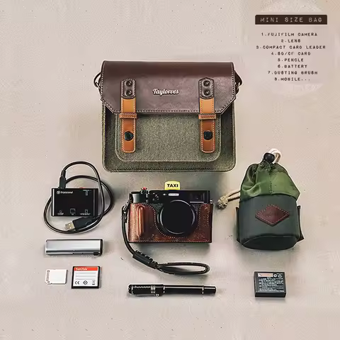 Taylorves Digital Camera Bag Suitable for Canon M50, Fujifilm XT5, X-T30, and X-S10 Mirrorless DSLR 