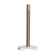 Gold Paper Stand with Marble Base Vertical Paper Towel Rack Modern Paper Towel Holder Roll Toilet Co