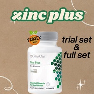 Shaklee Zinc Plus (trialset & fullset) Original HQ readystock