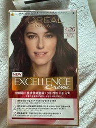 Loreal paris染髮劑 優媚霜 指紅棕色 4.26 號色