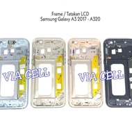 FRAME LCD BEZEL LCD TULANG TENGAH TULANG CASING SAMSUNG A320 A3 2017