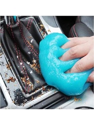 1個汽車清潔膠泥,適用於清潔工具,汽車通風口神奇除塵凝膠,鍵盤清潔劑,汽車內飾清潔配件