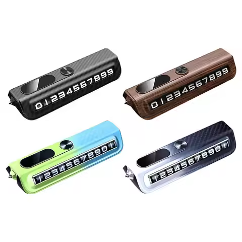Multi-functional Car Phone Number Plate Decoration Vehicle Number Plate Temporary Parking Number Pla