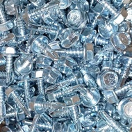 Baut Mur Pengencang Skrup Baja Ringan Ukuran 10 X 16 Kemasan 1000 Pcs