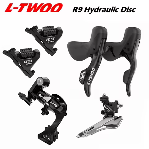 LTWOO R9-Disc 2x11s Road Hydraulic Disc Brake Groupset, R9 Hydraulic Disc 22S Alloy 6 kit, Benchmark