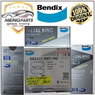ORIGINAL BENDIX TOYOTA VIGO CHAMP KUN26 2013Y UP FRONT DISC BRAKE PAD DB2221MKT