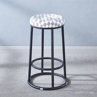 Milk Tea Shop High Stool Luxury Commercial Stool Bar Stool Coffee Shop Front Desk Mobile Phone Shop 