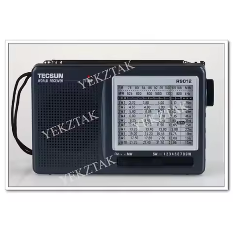 TECSUN R-9012 FM AM SW Radio 12 Bands Portable Receiver Radio High Sensitivity Selectivity Low Noise