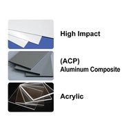 Special size - Acrylic / ACP Aluminum Composite / High impact Sheet (Casting Grade A)