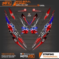 STRIPING MIO SOUL OLD MFX6/SOUL Z CARBON/STICKER SOUL OLD MX/STICKER SOUL ZR CARBON STICKER SOUL 115