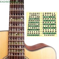 FASHIONHUBZ Guitar Note Sticker Learning Guitar Accessories Frets Note Decal Musical Scale Electric 