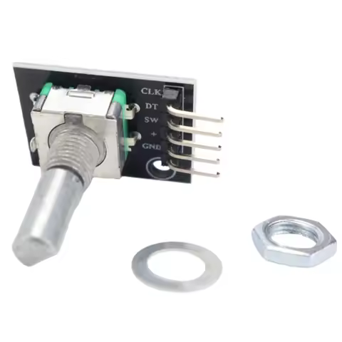 1-10 Pcs KY-040 360 Degree Rotary Encoder Module Threaded Shaft for Arduino Raspberry Pi DIY Electro