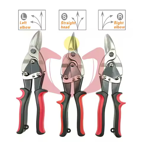 25CM/10'' Tin Sheet Metal Snip Aviation Scissor Iron Plate Cut Shear Household Tool Industrial Indus